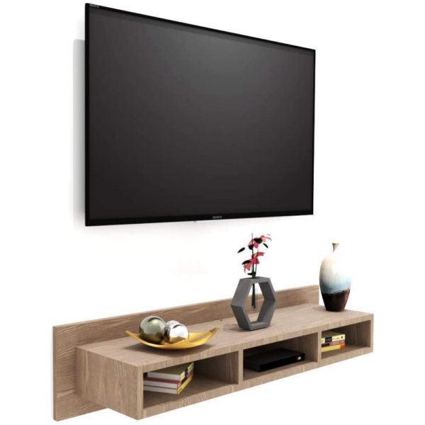 Furnifry Wooden Wall Mounted Floating TV Stand
